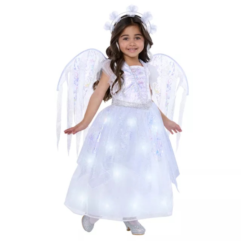 Toddler Light-Up Heavenly Angel Costume - The Signature Collection WHITE 2T