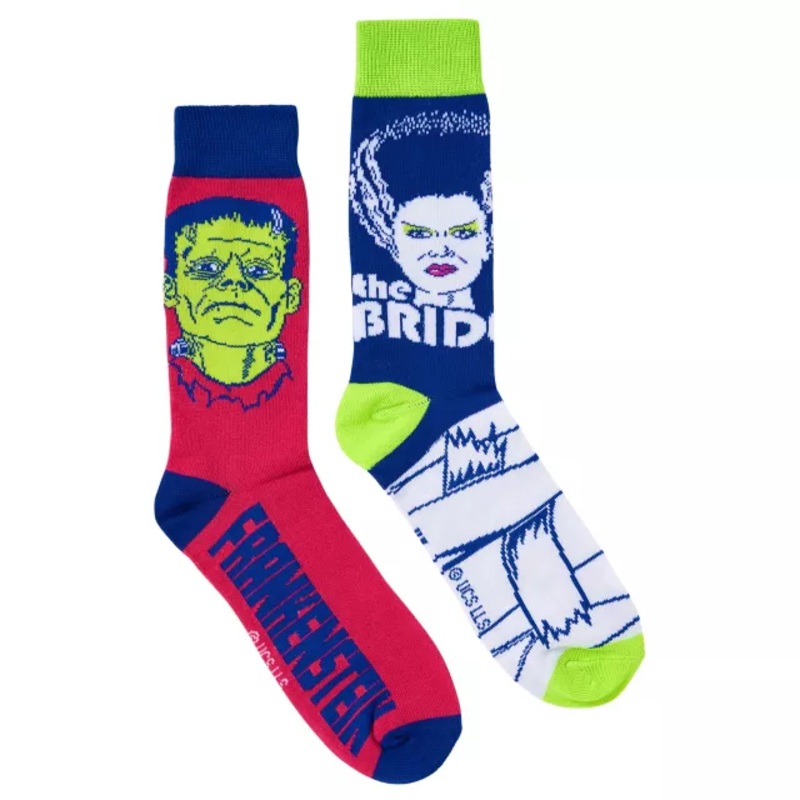 Universal Monsters Frankenstein Crew Socks - 2 Pairs MULTI-COLOR ONE SIZE FITS MOST