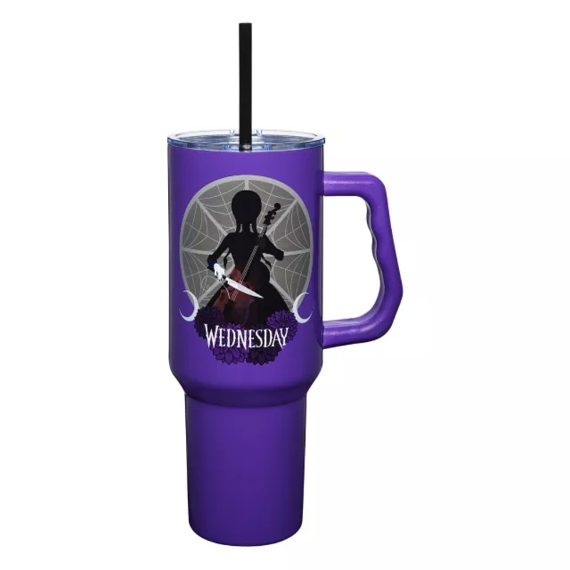 Wednesday Travel Tumbler with Straw - 40 oz. PURPLE