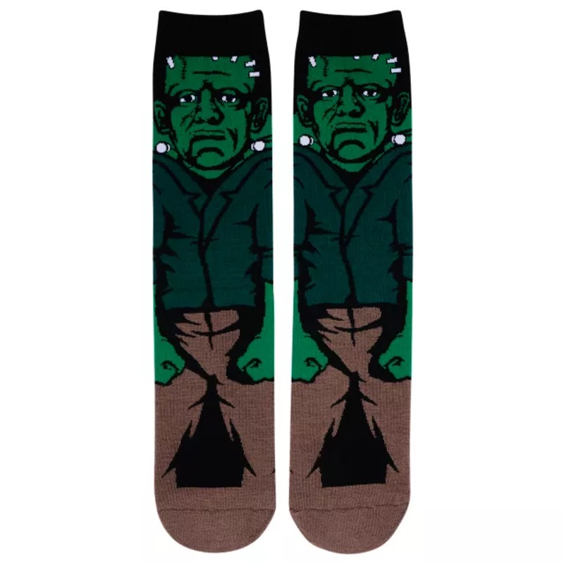 360 Frankenstein Crew Socks - Universal Classic Monsters GREEN ONE SIZE FITS MOST