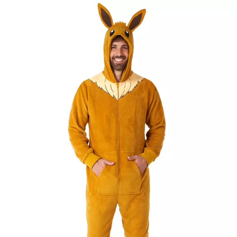 Adult Eevee Costume Deluxe-Pokmon BROWN EXTRA SMALL/SMA