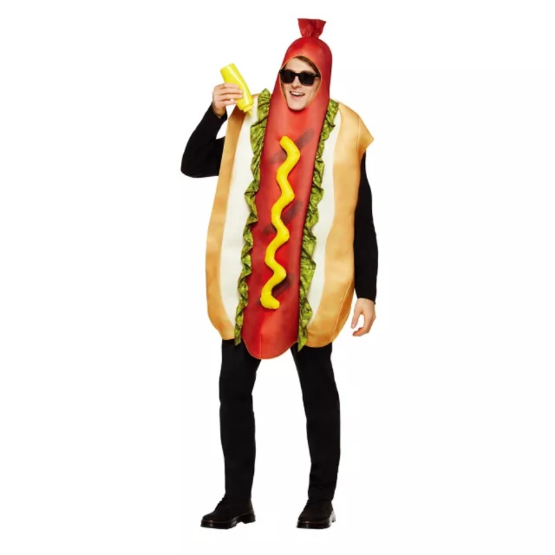 Adult Hotdog Costume BROWN SMALL/MEDIUM