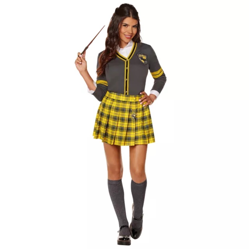 Adult Hufflepuff Skirt - Harry Potter BLACK AND YELLOW ADULT SMALL