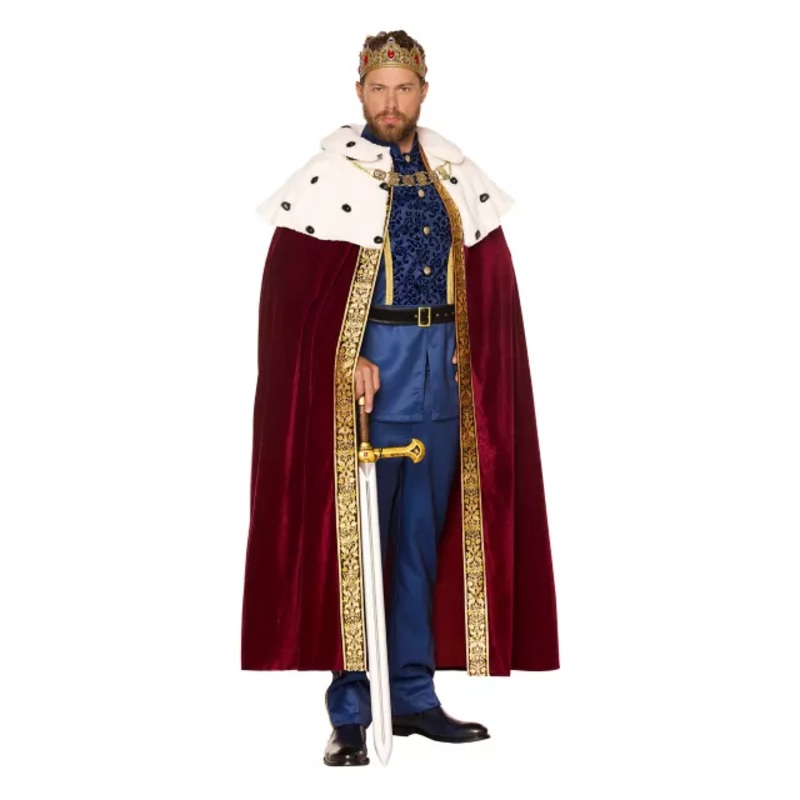 Adult King Costume - The Signature Collection RED / BLUE ADULT SMALL