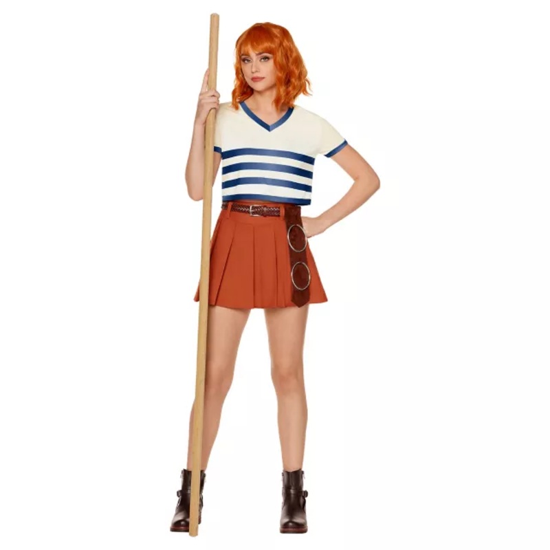 Adult Nami Plus Size Costume - One Piece WHITE - MULTI 1X