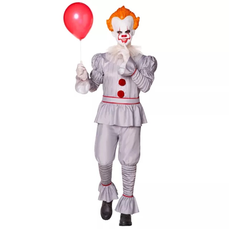 Adult Pennywise Costume - It Chapter Two GRAY ADULT SMALL