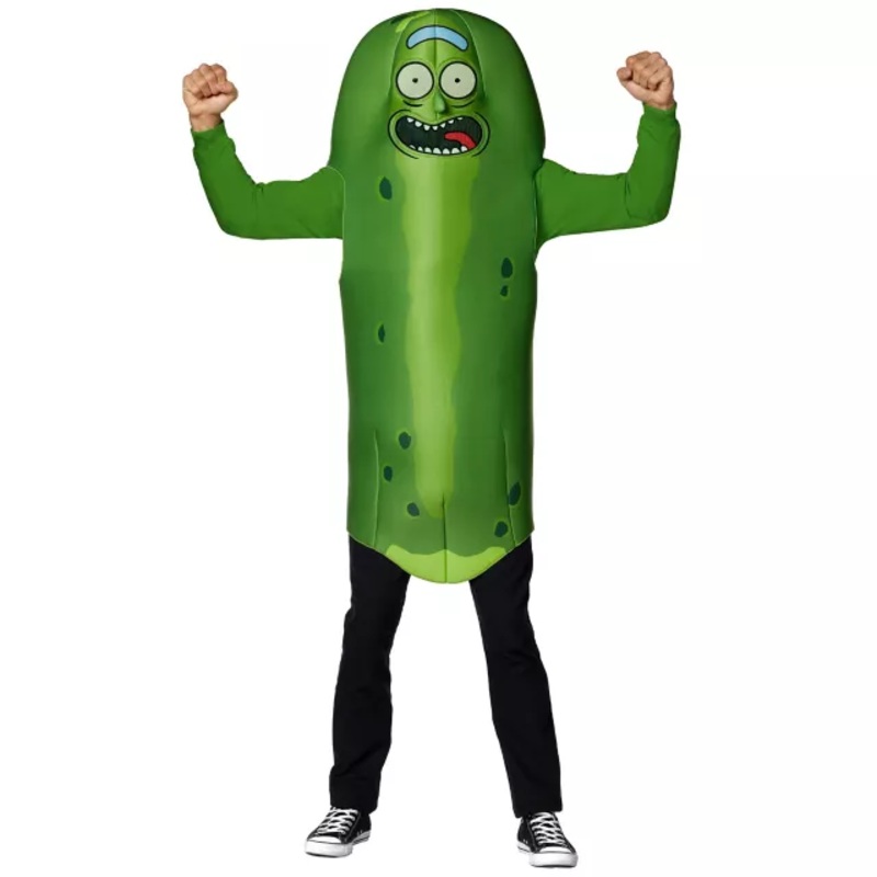 Adult Pickle Rick Costume - Rick and Morty GREEN ONE SIZE FITS MOST