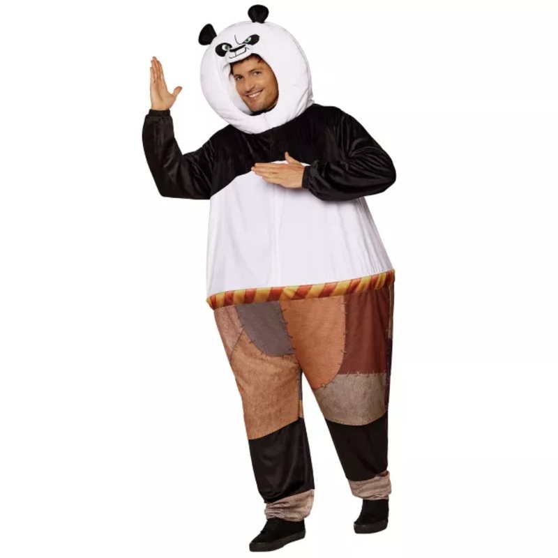 Adult Po Costume - Kung Fu Panda WHITE - MULTI ONE SIZE FITS MOST
