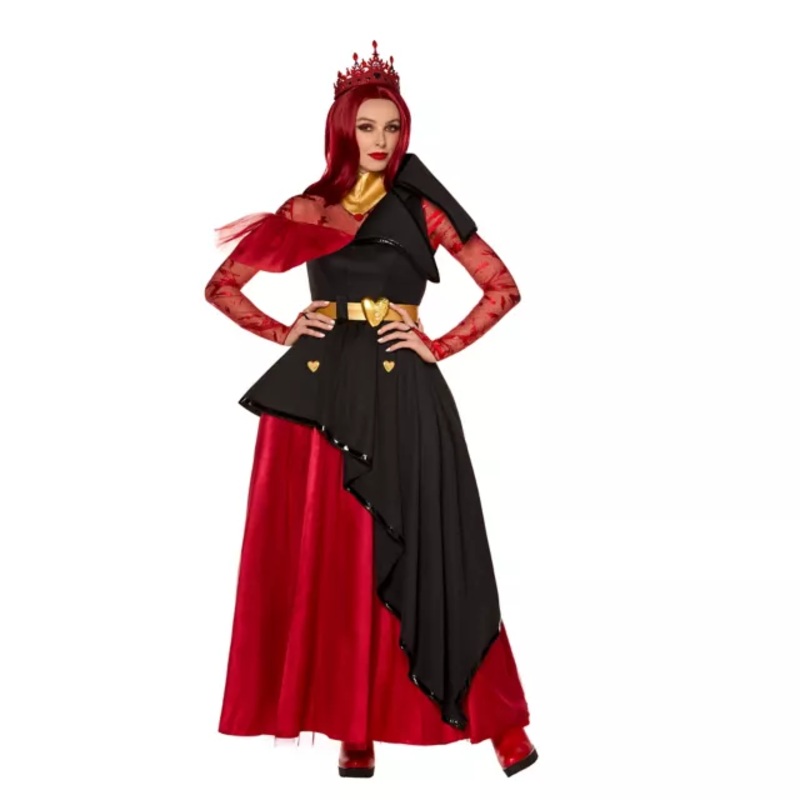 Adult Queen of Hearts Costume - Descendants: The Rise of Red RED ADULT SMALL