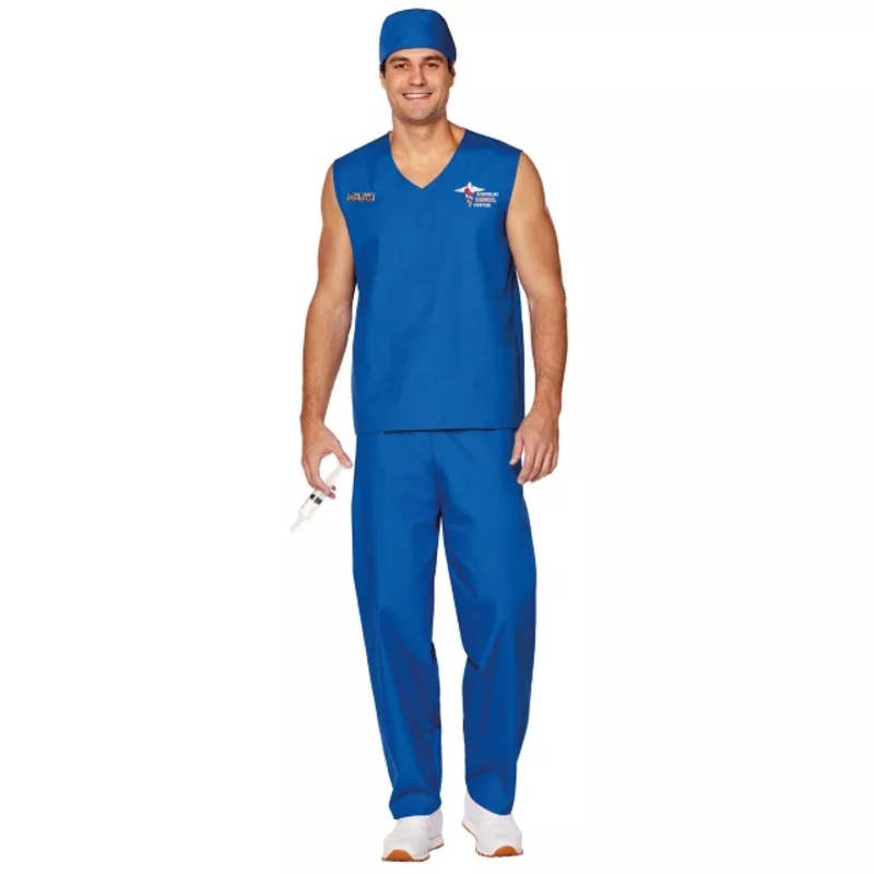 Adult Sexy Dr. Rod Costume BLUE EXTRA SMALL/SMA
