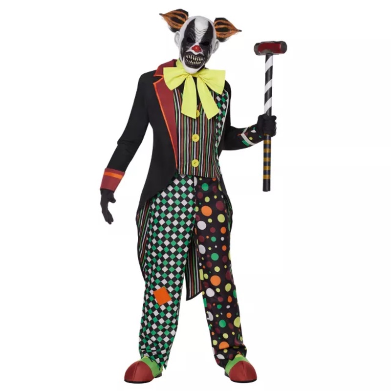 Adult Twisted Circus Clown Costume Deluxe - The Signature Collection MULTI-COLOR ADULT MEDIUM