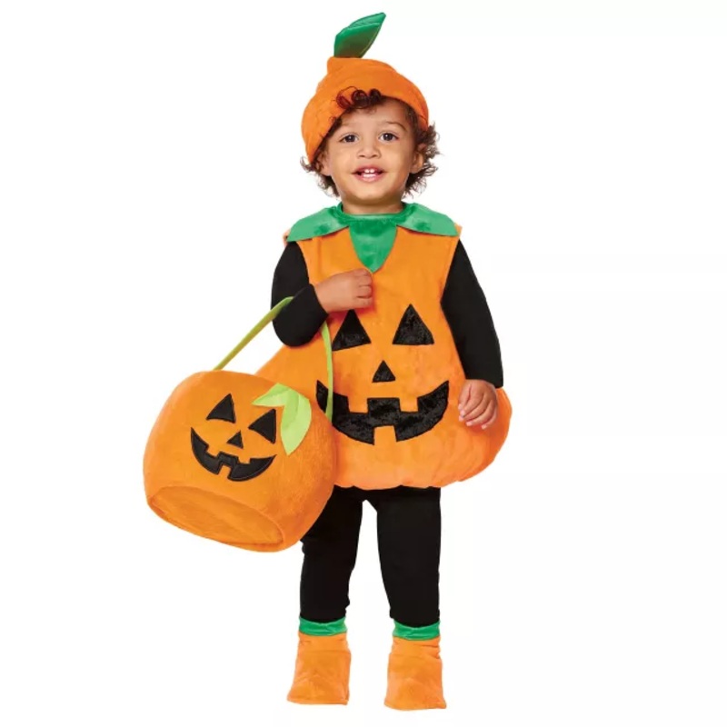 Baby Lil' Pumpkin Costume ORANGE 0 TO 6 MONTHS