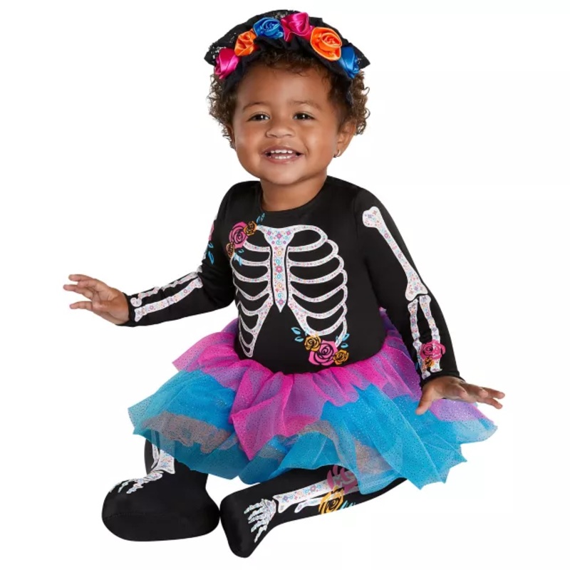 Baby Sweet Skeleton Costume BLACK 6 TO 12 MONTHS
