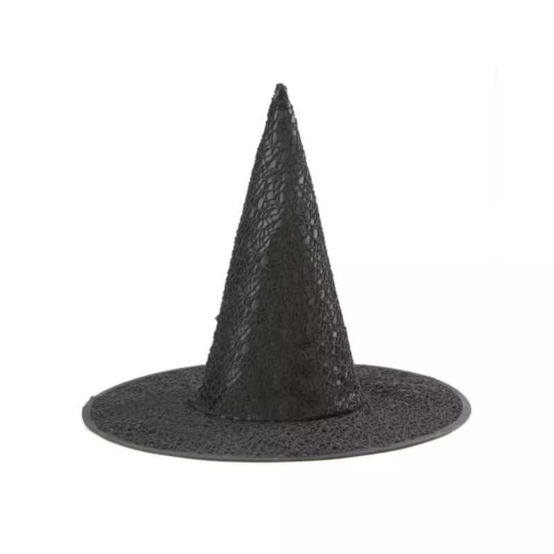 Black Gothic Witch Hat BLACK ONE SIZE FITS MOST