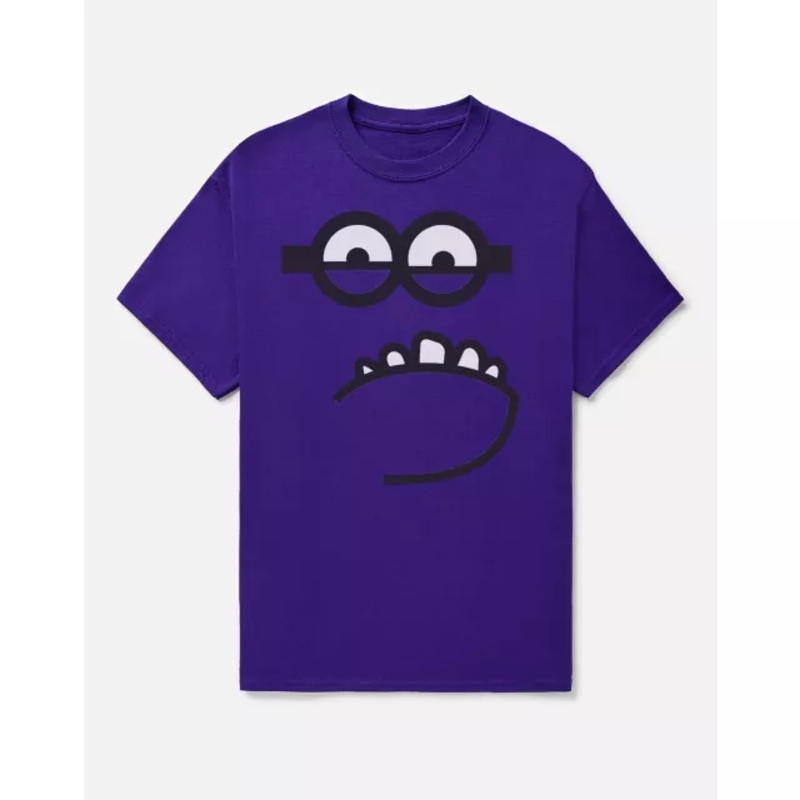 Evil Minion T Shirt - Minions PURPLE ADULT SMALL