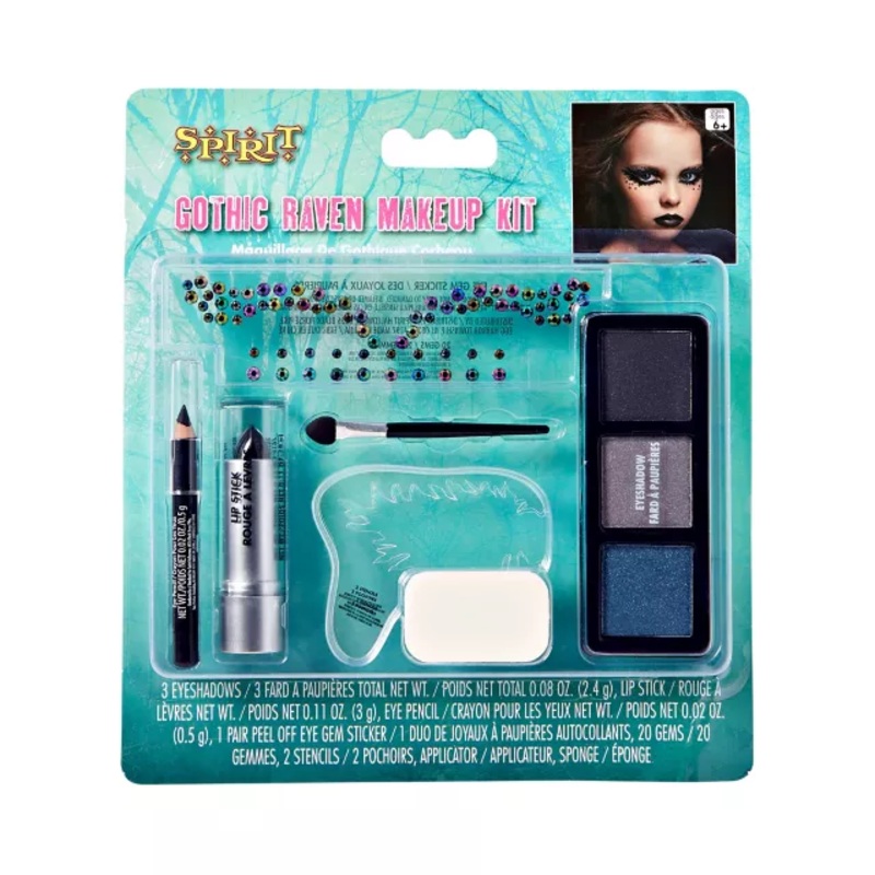 Gothic Raven Makeup Kit BLACK