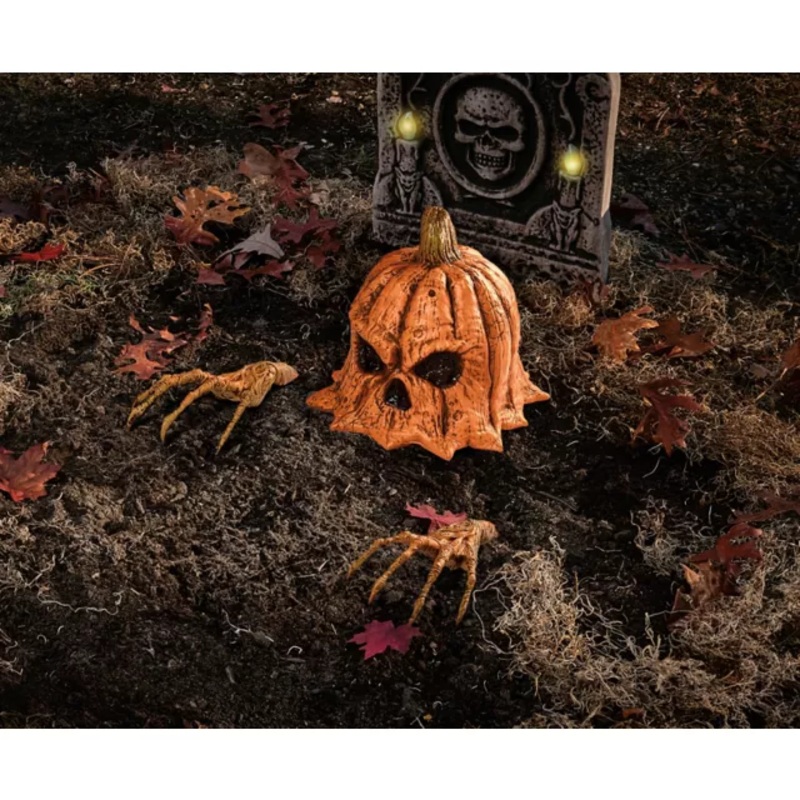 Ground Breaking Rotten Pumpkin Decoration MULTI-COLOR