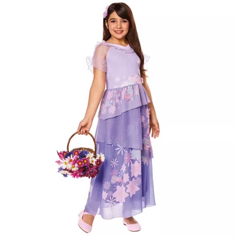 Isabela Dress Costume - Encanto PURPLE CHILD SMALL