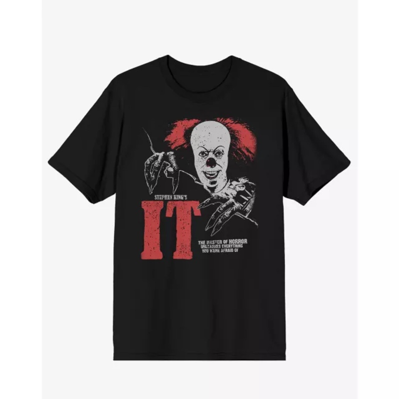 IT 90s Pennywise T Shirt BLACK ADULT SMALL