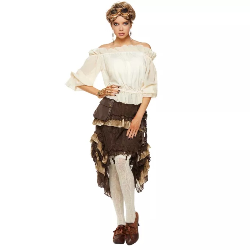 Ivory Off The Shoulder Shirt IVORY SMALL/MEDIUM