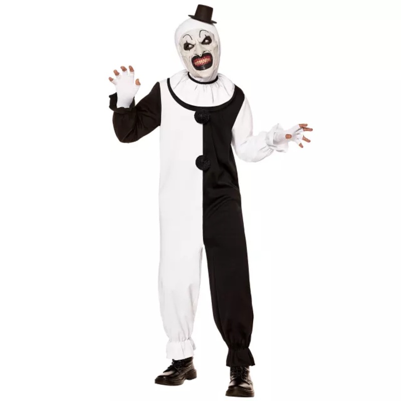 Kids Art the Clown Costume - Terrifier BLACK AND WHITE CHILD SMALL