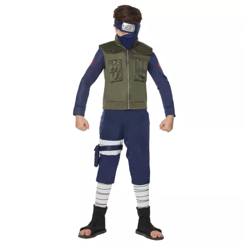 Kids Kakashi Costume - Naruto Shippuden BLACK CHILD SMALL