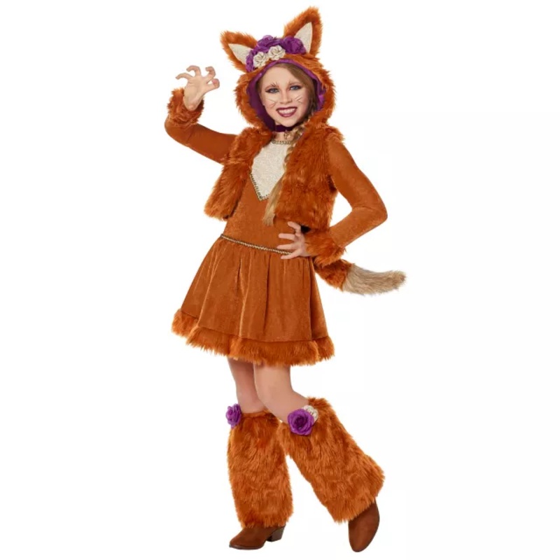 Kids Luxurious Fox Costume  The Signature Collection LIGHT BROWN CHILD SMALL