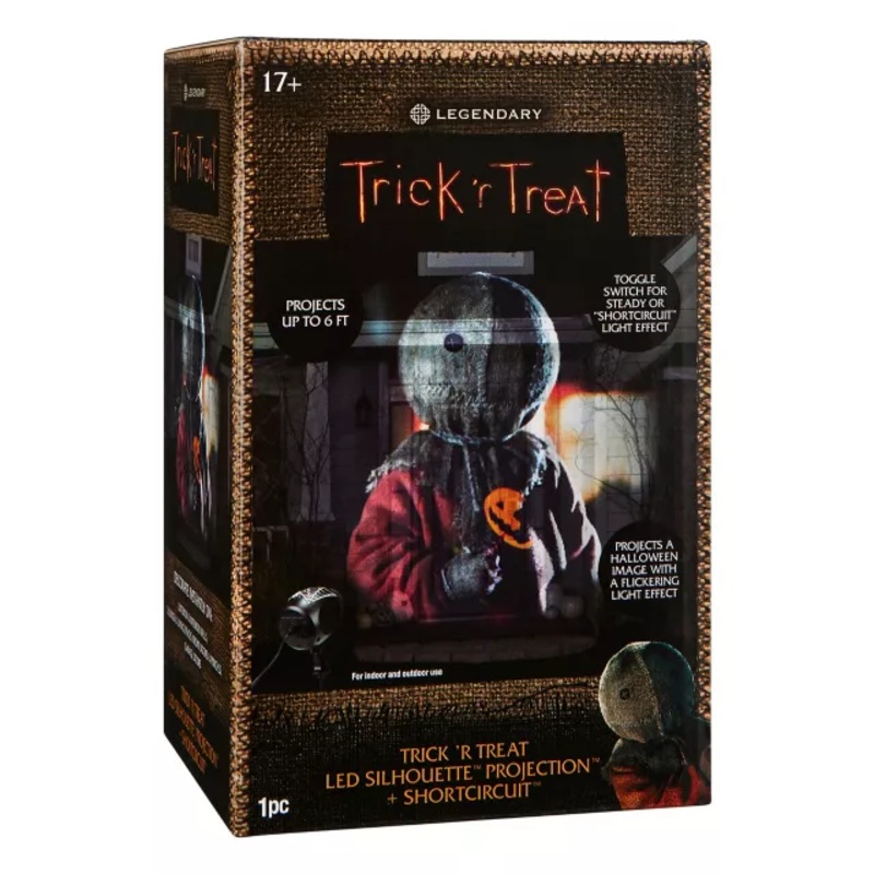 LED Trick 'r Treat Slides Projection Spotlight MULTI-COLOR