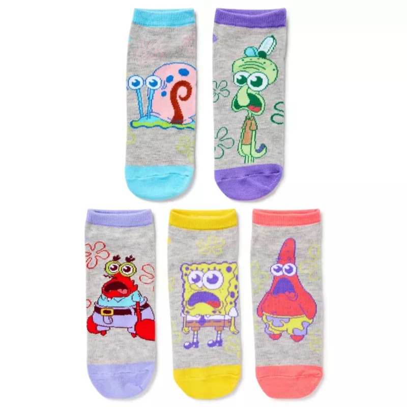 Multi-Pack SpongeBob Meme Socks 5 Pack - SpongeBob SquarePants MULTI-COLOR ONE SIZE FITS MOST