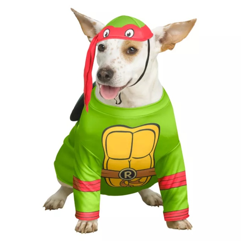 Raphael Pet Costume - Teenage Mutant Ninja Turtles GREEN PET SMALL