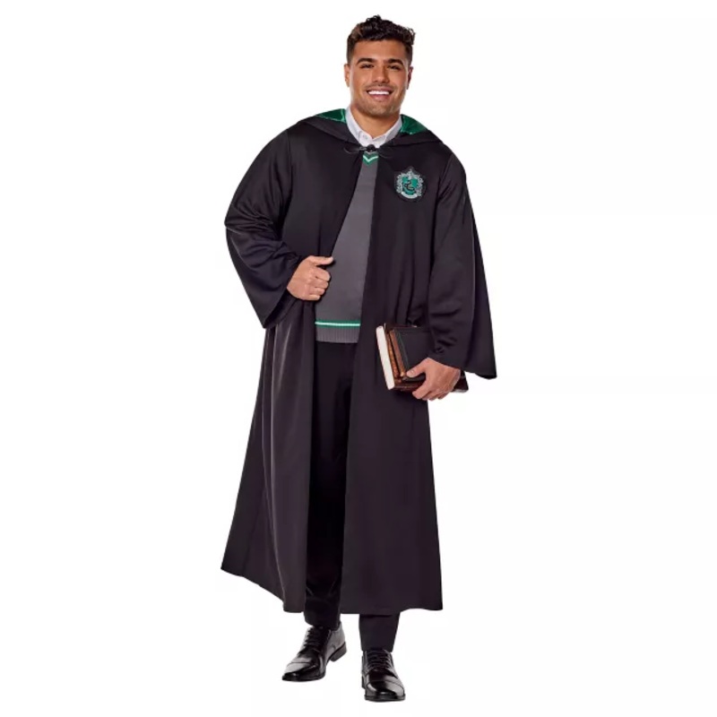 Slytherin Robe - Harry Potter BLACK AND GREEN ONE SIZE FITS MOST