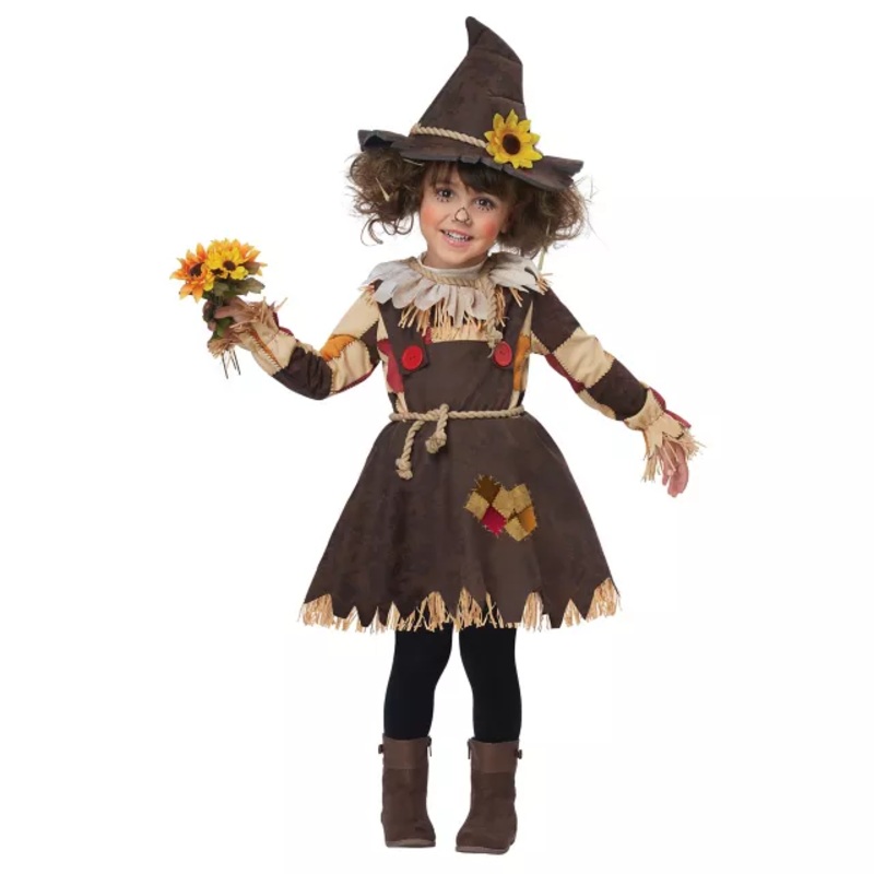 Toddler Sweet Scarecrow Costume MULTI-COLOR 2T