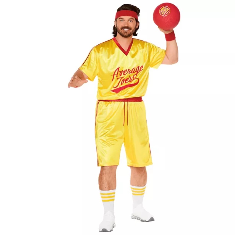 Adult Average Joe's Plus Size Costume - Dodgeball YELLOW 2X