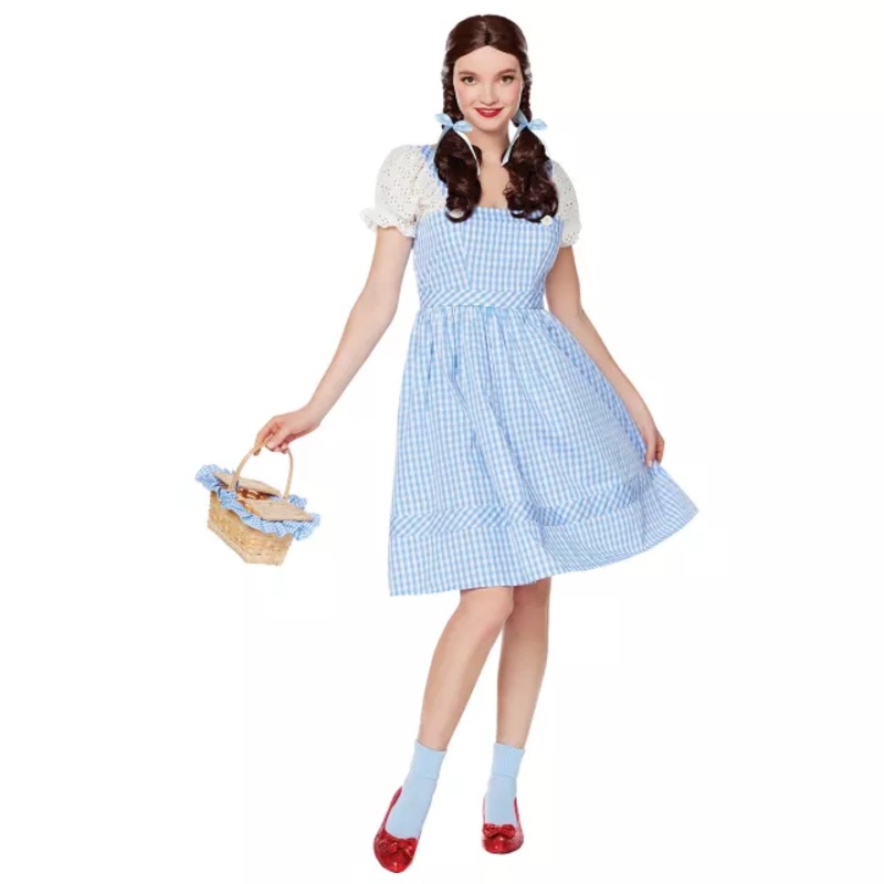 Adult Dorothy Dress Costume - The Wizard of Oz BLUE ADULT EX SMALL