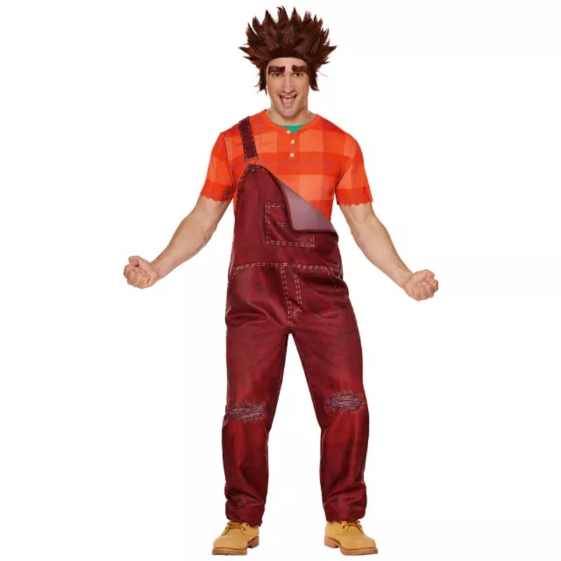 Adult Wreck-It Ralph Costume ORANGE/BROWN ADULT MEDIUM