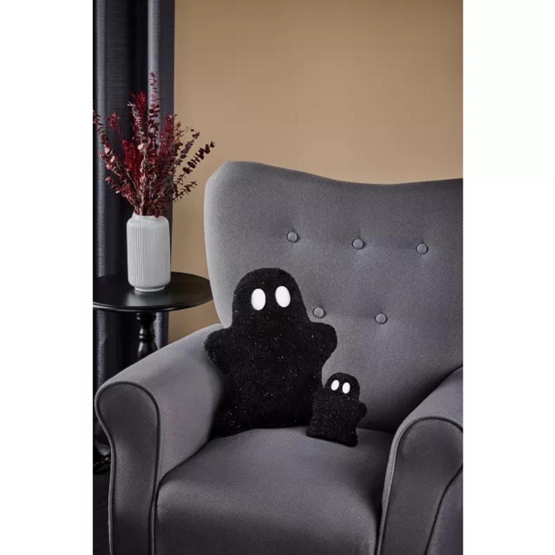 Black Ghost and Baby Pillow Set BLACK 15 INCHES