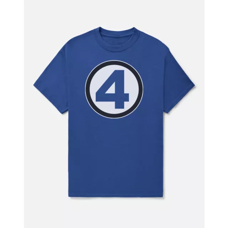 Fantastic Four T Shirt - Marvel BLUE ADULT SMALL