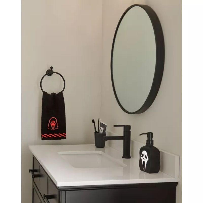 Ghost Face Knife Hand Towel BLACK AND RED 28 INCH