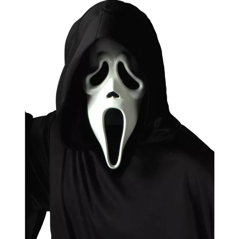 Glow in the Dark Ghost Face Full Mask  ONE SIZE FITS MOST