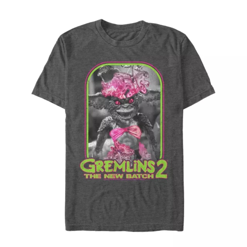 Gremlin Bikini T Shirt - Gremlins 2 CHARCOAL ADULT SMALL