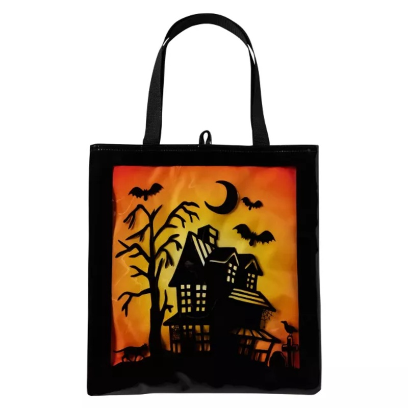 Haunted House Candy Window Tote Bag BLACK ONE SIZE FITS MOST
