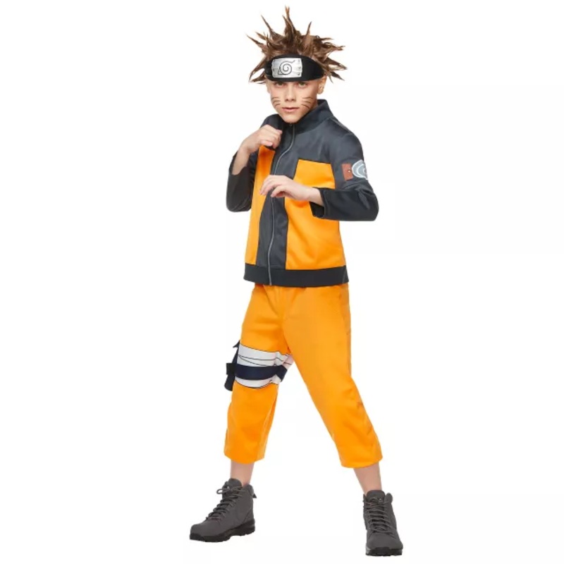 Kids Naruto Costume - Naruto Shippuden ORANGE/BLUE CHILD SMALL