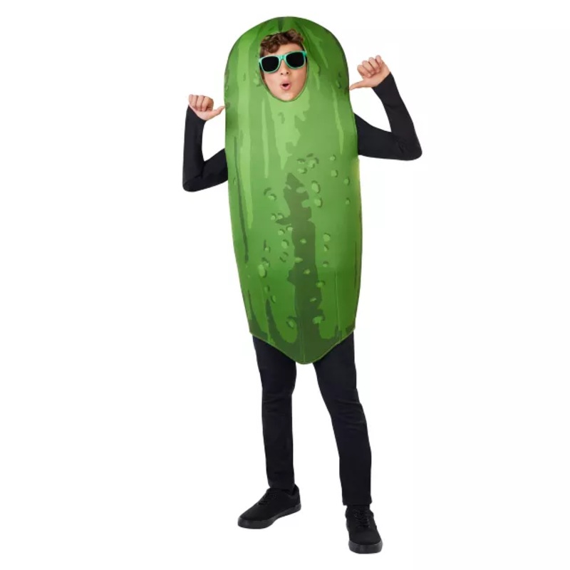 Kids Pickle Costume GREEN BOYS S/M