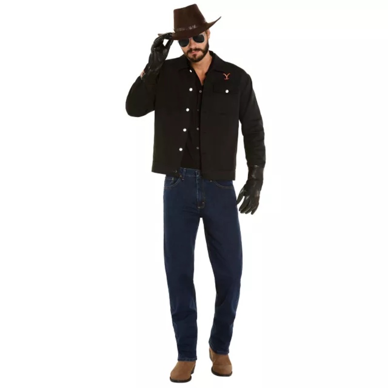 Rip Wheeler Costume Kit - Yellowstone BLACK ADULT MEDIUM