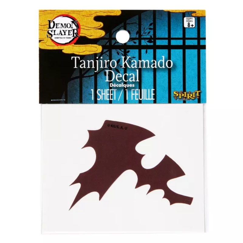 Tanjiro Kamado Decal - Demon Slayer BURGUNDY ONE SIZE FITS MOST