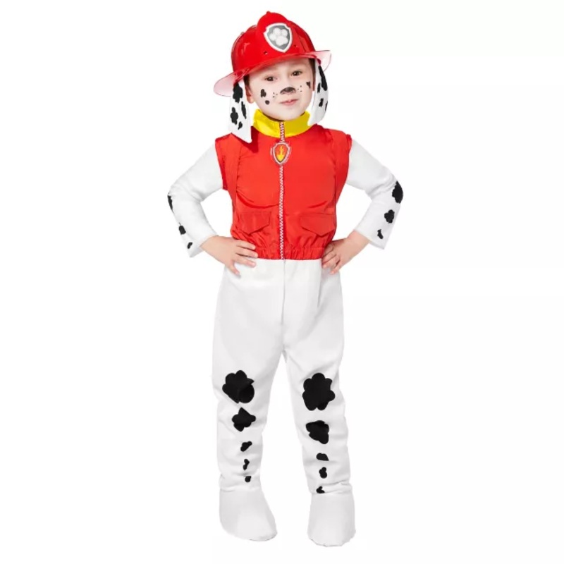 Toddler Marshall One Piece Costume Deluxe - PAW Patrol BLACK AND WHITE 2T