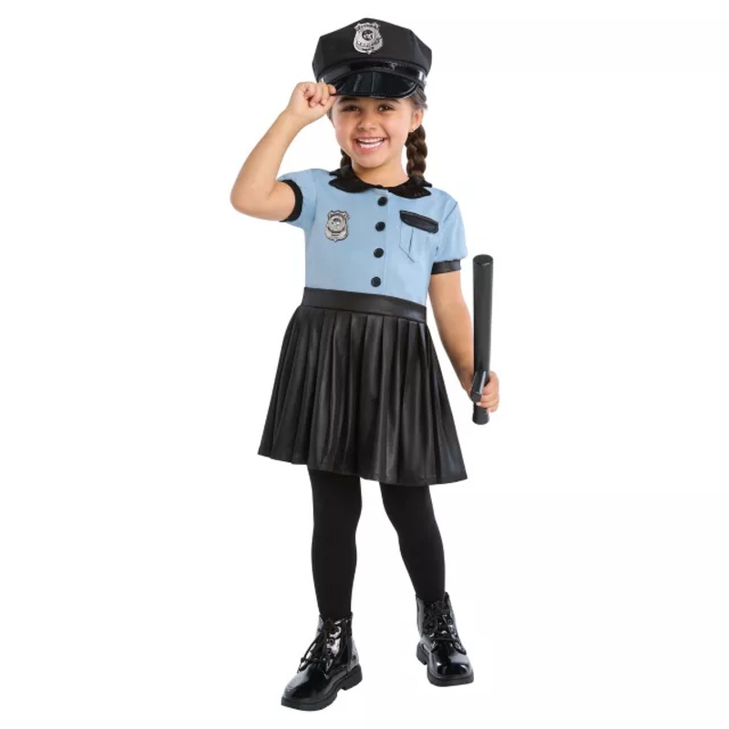 Toddler Police Dress Costume BLUE 2T