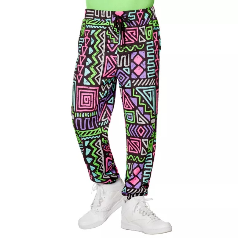 Adult 80s Style Joggers MULTI-COLOR ADULT SMALL