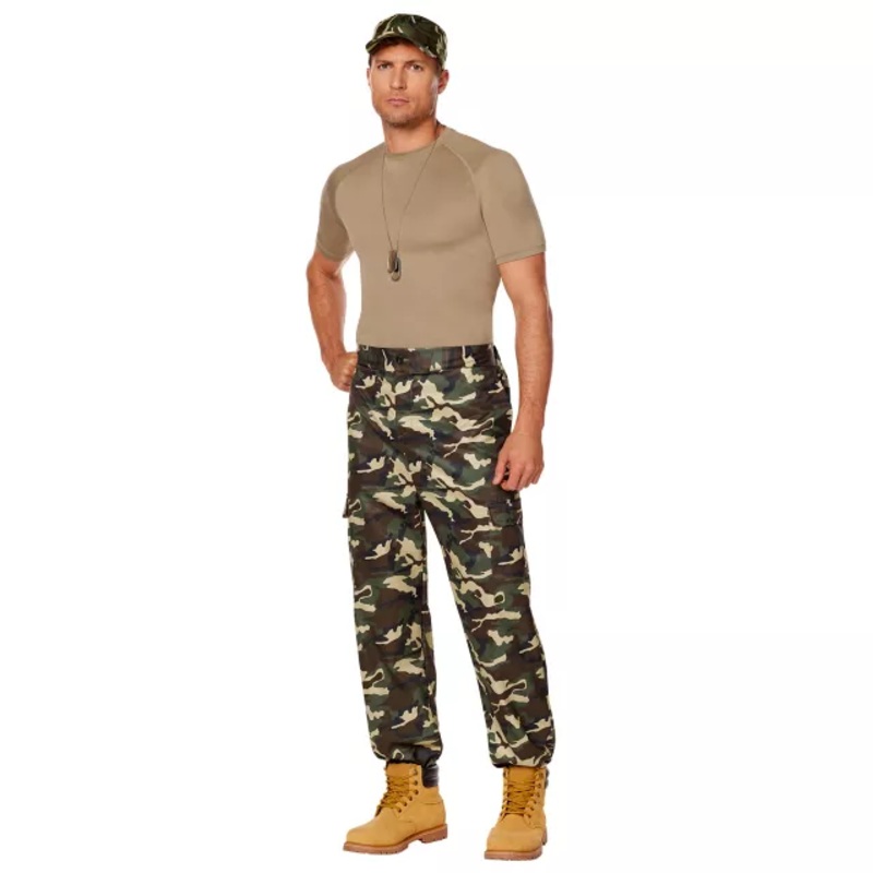 Adult Cadet Costume Kit CAMOUFLAGE ADULT SMALL