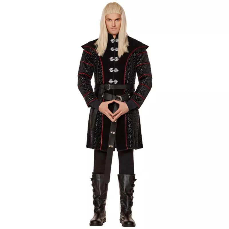 Adult Daemon Targaryen Costume - House of the Dragon BLACK AND RED ADULT MEDIUM